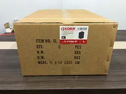 Відро для сміття з плавним закриттям прямокутне Koer TC-010306-07 6 л graphite KR5602, Графит - мініатюра 3