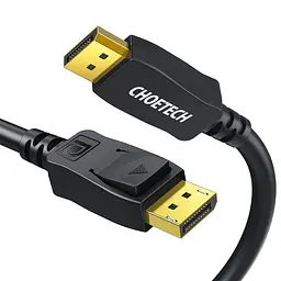 Кабель Choetech DisplayPort v1.4 XDD01BK 8K 60Hz 2 m - мініатюра 2