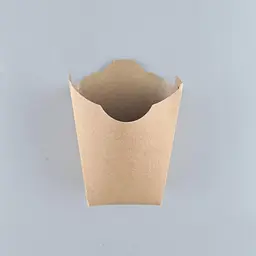 Бокс картонний для картоплі фрі KRAFT 115×85×45 мм, одноразовий, 100 шт