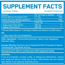 Амінокислоти Everbuild Nutrition BCAA 8:1:1 1000 мг 200 таблеток - мініатюра 2