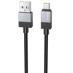 Дата кабель Hoco X110 Honorific USB to MicroUSB 2.4A 1 м Black