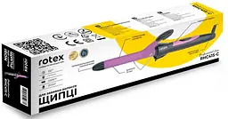 Плойка для локонів Rotex RHC415-C Плойка із турмаліновим покриттям Фіолетова з чорним 25 Вт - мініатюра 3