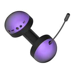 Ігрові навушники бездротові з мікрофоном HATOR HH-30-BV PRO Hellyberry Wireless Black-Violet gradient - мініатюра 5