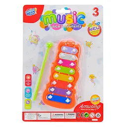 Музичний ксилофон Lovely style з 7 металевими пластинами та молоточком (2Y368-5)