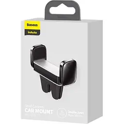 Автотримач Baseus Steel Cannon Air Outlet Car Mount Silver (SUGP-0S) [72641] - мініатюра 4