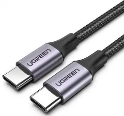 Кабель синхронізації Ugreen US261 Type-C - Type-C 3A Cable Aluminum Braid 1 м Black (50150) - мініатюра 2