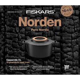 Каструля Fiskars Norden чавунна 4 л (1026565) - мініатюра 9