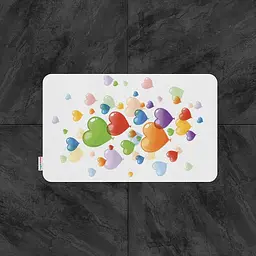 Килимок для ванної кімнати Tabe Hearts baloon 60 x 100
