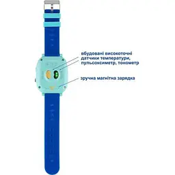Дитячий годинник - телефон AmiGo GO005 Thermometer 4G WI-FI блакитні - мініатюра 8