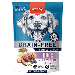 Сухий корм для собак Wanpy Grain Free Duck Ванпі беззерновий з качкою 500г