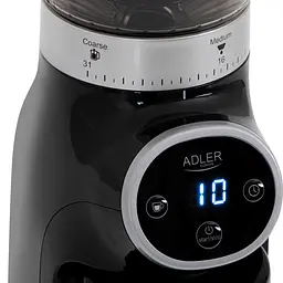 Кавомолка жорнова Adler AD 4450 31 налаштування помелу компактне 300 г 300 Вт - мініатюра 4