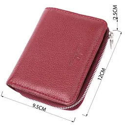 Жіночий гаманець середнього розміру з натуральної шкіри ST Leather 22551 бордовий - мініатюра 3