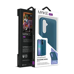 Чохол MAKE Samsung A37 Silicone Aura Blue - мініатюра 3