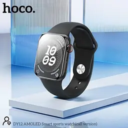 Смарт-годинник Hoco DY12 AMOLED Smart sports watch(call version) чорний - мініатюра 2