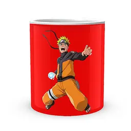 Кружка GeekLand Наруто Naruto У стрибку на червоному тлі NA.02.586 - мініатюра 2