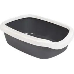 Туалет Природа Comfort M для котів 41х30х13.5 см (сірий)
