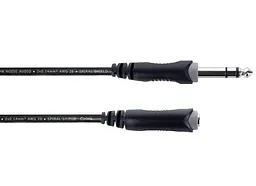Балансный аудио кабель удлинитель Jack 6,3 stereo Male — Jack 6,3 stereo Female Cordial EM 5 VK 5м - мініатюра 2