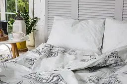 Комплект постільної білизни Ecotton двоспальний Сімейний 150х215 см білий Місто (20735) - мініатюра 2