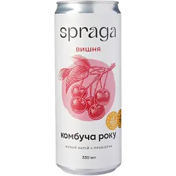 Напій Spraga Комбуча Вишня слабогазований з/б 0.33 л - мініатюра 3