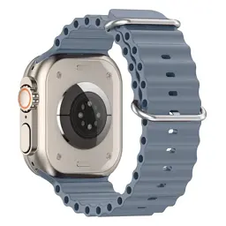Ремінець до смарт-годинника Armorstandart Ocean Band для Apple Watch 49/46/45/44/42 (Series 1-3) Stone Lotus Blue (ARM74247) - мініатюра 3