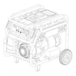Генератор бензиновий 2.8 кВт EnerSol EPG-3200SEH з двигуном Honda GP-200 (41-00464)