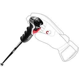 Палиці Leki Carbon HX 3D 125 Black/White/Dark anthracite (1052-650 68011 125) - мініатюра 4