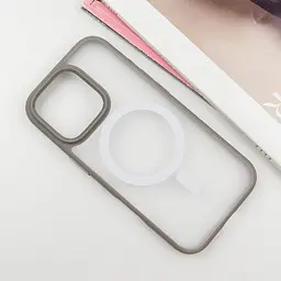 TPU+PC чохол Blueo Skin Friendly Frosted with MagSafe для Apple iPhone 16 Pro Max (6.9) Сірий / Grey - мініатюра 2