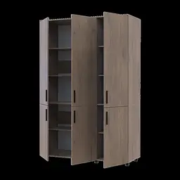 Шафа для одягу Doros Торн Кремона Канноло 3 ДСП (полиці) 135х51.6х200 (44900476) - мініатюра 4