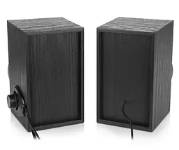 Компьютерные колонки 2.0 REAL-EL S200 USB Black - мініатюра 3