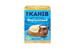 Сир плавлений "Вершковий" ТМ "Канів 1971", 75 г