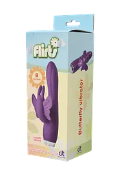 Вібратор кролик Dream Toys Flirts Butterfly Vibrator Purple - мініатюра 7
