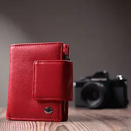 Жіночий гаманець вертикального формату із натуральної шкіри ST Leather 22704 червоний - мініатюра 9