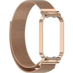 Ремінець DK CDK Metal Milanese Loop Magnetic для Xiaomi Mi Band 8 Active (016244) (rose gold) - мініатюра 2
