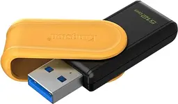 Флеш накопичувач USB 512Gb DataTraveler Exodia S, Black/Yellow Kingston teh0021081