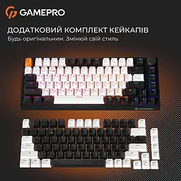 Клавіатура GamePro MK160 V2 Warden QLAB Sakura Black (MK160-V2-B-QS) U1 - мініатюра 14