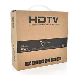 Кабель HDMI v1.4 Ritar PLHD94 Premium OD-8.5mm Ultra HD 1080P, с фильтром, 5m - мініатюра 3