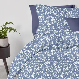 Наволочка Cosas Flowers CS1 50х70 см блакитна (FlowersWhiteBlue_50) - мініатюра 4
