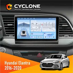 Штатна магнітола Hyundai Elantra 2016-2020 CAN Cyclone C9-012 4x64, DSP, 4G Cyclone (НФ-00007870)