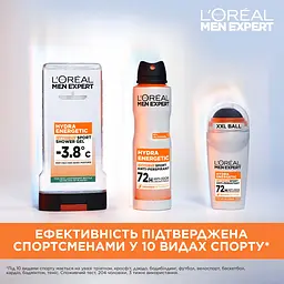 Дезодорант-антиперспірант для тіла L'Oreal Paris Men Expert Hydra Energetic Extreme Sport 150 мл - мініатюра 4