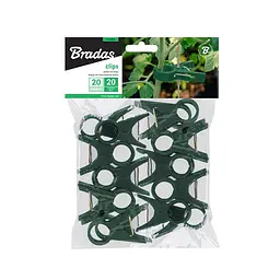 Затискачі для фіксації рослин Bradas 20 мм, 20 шт, GREEN (TYK20GR/20) - мініатюра 2