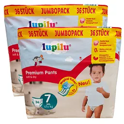 Підгузки-трусики Lupilu Premium 7 (17+ кг) 72 шт