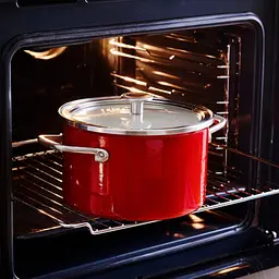 Каструля з кришкою KitchenAid Steel Core, 24 см, 6 л, червоний - мініатюра 2