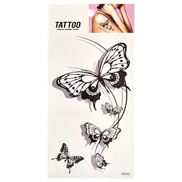 Тимчасове татуювання П'ять метеликів Tattoo 1020-HM1643