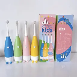 Дитяча електрична зубна щітка Пінгвінчик Focus Kids. Рожева - мініатюра 16