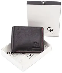 Шкіряне чоловіче портмоне GRANDE PELLE 11х9х2 см acs0027532 - мініатюра 6