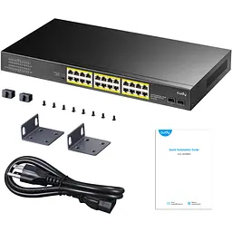 Комутатор Cudy GS1028PS2 24-Gigabit PoE+ Switch with 4 Uplink Gig Ports and 2 Gig SFP Slots 300W - мініатюра 5