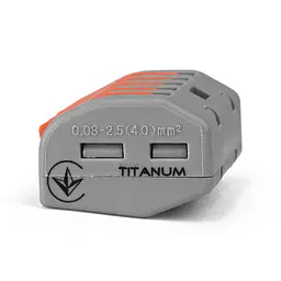 Клемник швидкого монтажу 5п сірий PA (TF-KNG-215) TITANUM TITANUM (29043-000) - мініатюра 2
