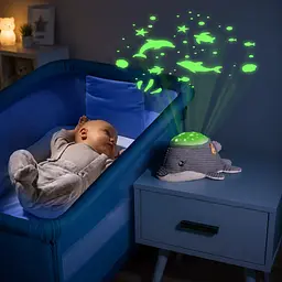 Нічник-проектор з мелодіями Chicco Дельфін (12546.00) - мініатюра 4