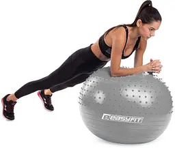М'яч для фітнесу EasyFit 85 см сірий (EF-3013-GY) - мініатюра 3