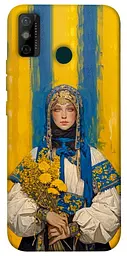 TPU чохол Demsky Ukrainian woman для TECNO Spark 6 Go